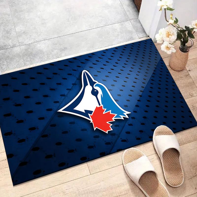 Toronto Blue Jays Printed Area Rug Carpet for Bedroom Living Room Home Decor Rugs Mat Non Slip Mat Rug for Bedside