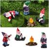 Funny Peeing Elf Drunk  Elves Micro Landscape Dwarf Figurines Miniature Gnomes Fairy Garden