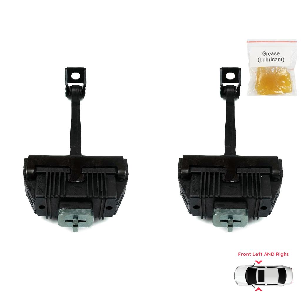 EDP1077-1 2 Pieces Front Left AND Right Door Catch Hinge Brake Stop Check Strap Limiter BMW 5 Series E60 E61 2001-2010 4/5-Door 51217176804