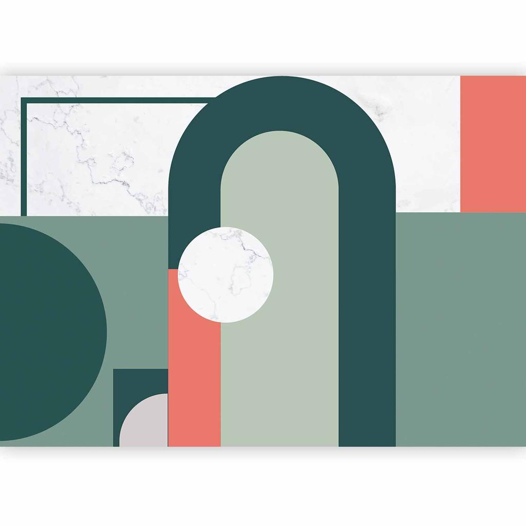 Fototapeta - Geometryczny Wzór Z Motywem Marmuru