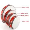 4/6/8/10 Inch Hand Held Drum Metal Jingles Children Drum New Percussion Toy  For Party Games