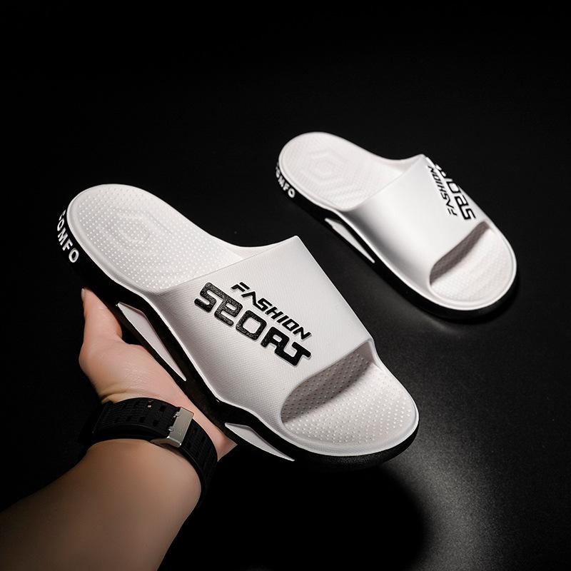 Large Size New Cool Slippers Men's Summer Soft Non-slip Home Indoor Leisure Bathroom Bath Sandals
