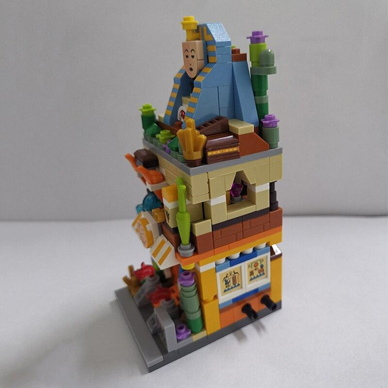 LOZ 1652 городская улица Египет Сфинкс Фараон магазин архитектурная модель DIY мини-блоки кирпичи строительные игрушки без коробки