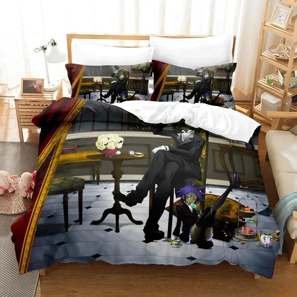 Soft Lightweight Single Twin Full Queen King New D Gray man Size Bed Adult Kid Bedroom Sets Anime parure de lit Quilt