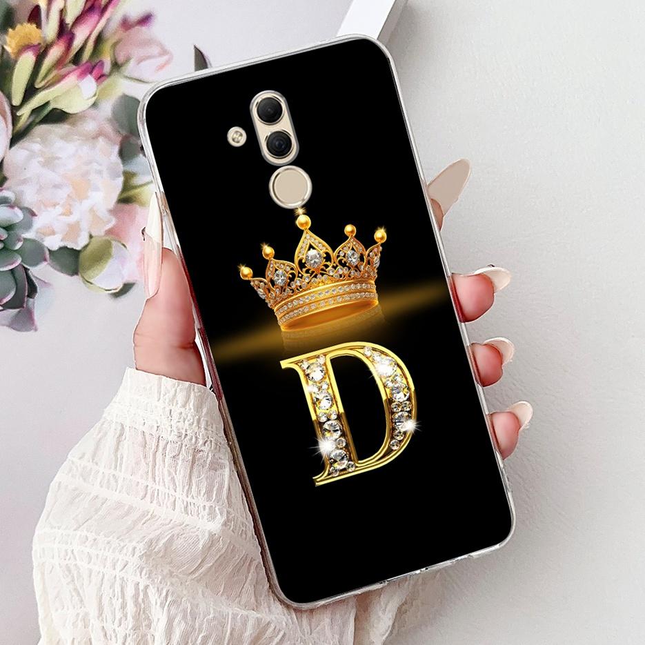 For Huawei Mate 20 Lite Case SNE-AL00 Stylish Crown Letters Cover Soft Slim Phone Case For Huawei Mate 20 Pro Mate20 Lite Fundas