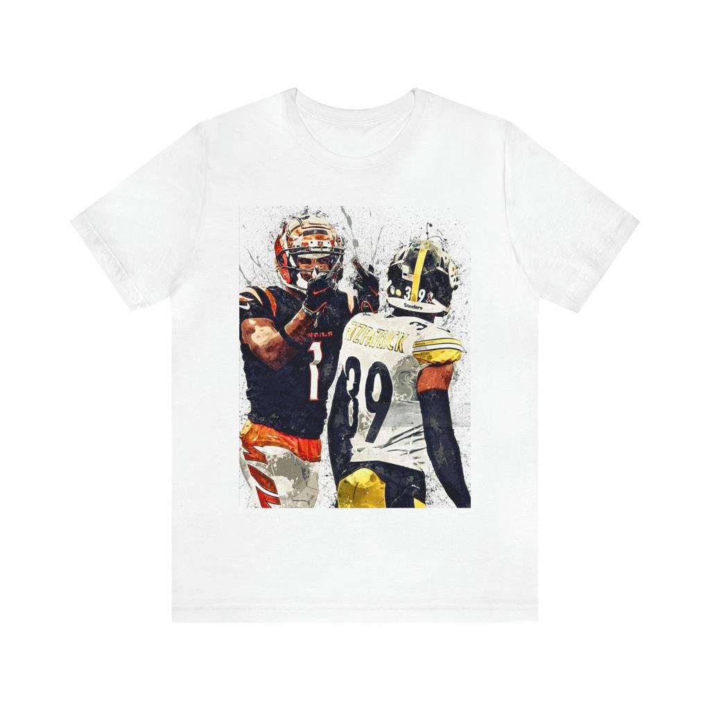 Ja'Marr Chase - Minkah Fitzpatrick - FaceOff - Unisex Short Sleeve Tee