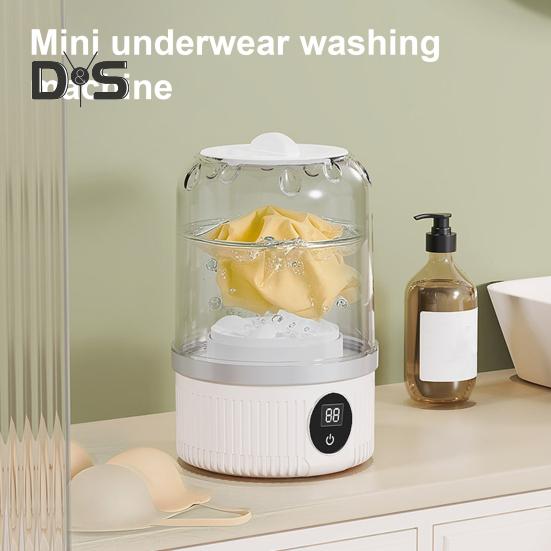 Стиральная машина для нижнего белья, портативная аккумуляторная мини-стиральная машина, быстрая стирка, рассчитанные циклы, ультразвуковая технология, удобная для путешествий и кемпинга