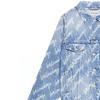 Balenciaga Джинсовая куртка оверсайз с принтом по всей поверхности 681690TJW904200