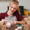 Рождественские коробки для угощений 30 штук Форма домика Контейнеры для закусок Рождественские подарки-сувениры для детей взрослых Дома Свадьбы