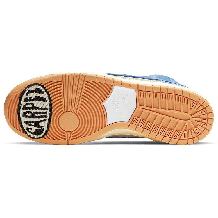 Кроссовки унисекс Carpet Company x Nike Dunk High SB Синий Белый Темно-серный CV1677-100