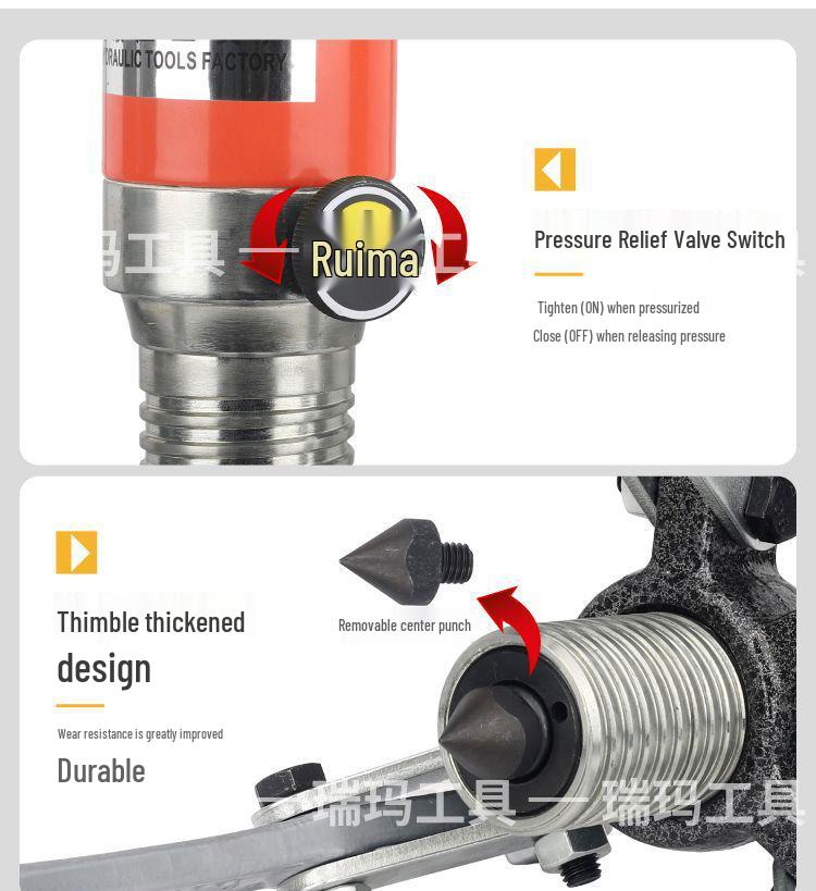 Ruima Premium Hydraulic Two/Three-Jaw Wheel & Bearing Puller Tool