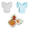 Silicone Serving Platter Mould Christmas Deer Shaped Dish Molds Epoxy Resin Mold for Jewelry Storage Tray Making