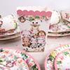 Girl Boy Animal Friends Jungle Party Disposable Tableware Set Cup Plate Napkin Banner Set for Kids Safari Birthday Supplies