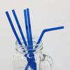 Shibase Kogyo 485 Straw Straws for Juice, Flex, 6mm x 21cm, Unwrapped, Pack of 500, Blue, Made in Japan