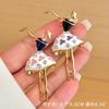Personality Fashion Popular Ballet Creative Brooch Alloy Diamond Dancing Girl Corsage Direct Batch