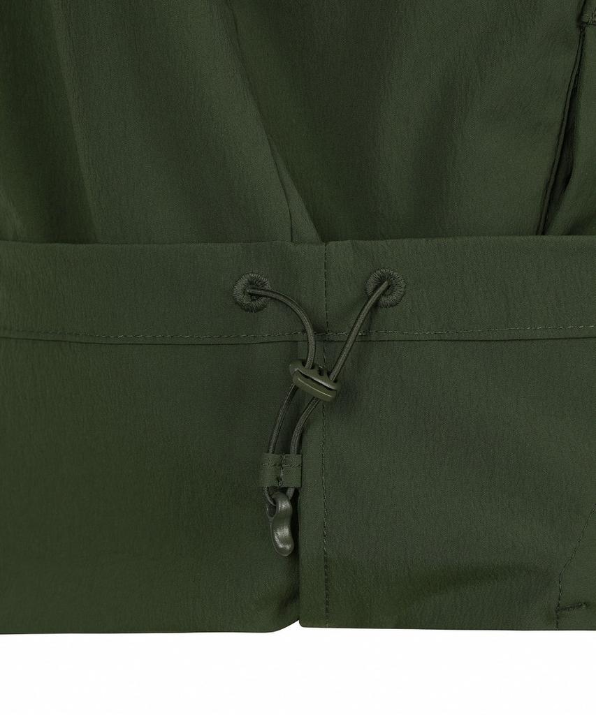 DISCOVERY EXPEDITION Uni Freshvent Lightweight Woven Training Short Sleeve Hooded Anorak (D/Khaki)