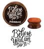Printtoo Round Believe You Can Do It Wooden Rubber Stamp Scrap-booking Craft Textile-2