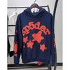 Американская High Street Худи с принтом паука Унисекс Свободная Худи для пары Модный Бренд Топ