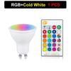 85-265 В 10 Вт GU10 светодиодная лампа ИК-пульт ДУ 16 цветов RGB+CW+WW лампа прожектор ампула бомбильи комната домашний праздник украшение