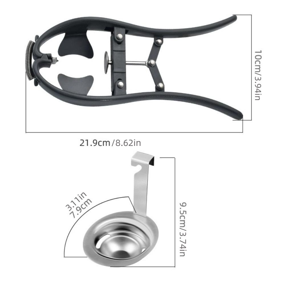 Manual Egg Opener 304 Stainless Steel Egg Shell Cutter Effortless Egg Separator  Baking Tool