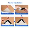 12pcs Traceless Carpet Holder, Reusable PC Material Non-Slip Adhesive Pad, Suitable for Living Room, Bedroom And Indoor Use