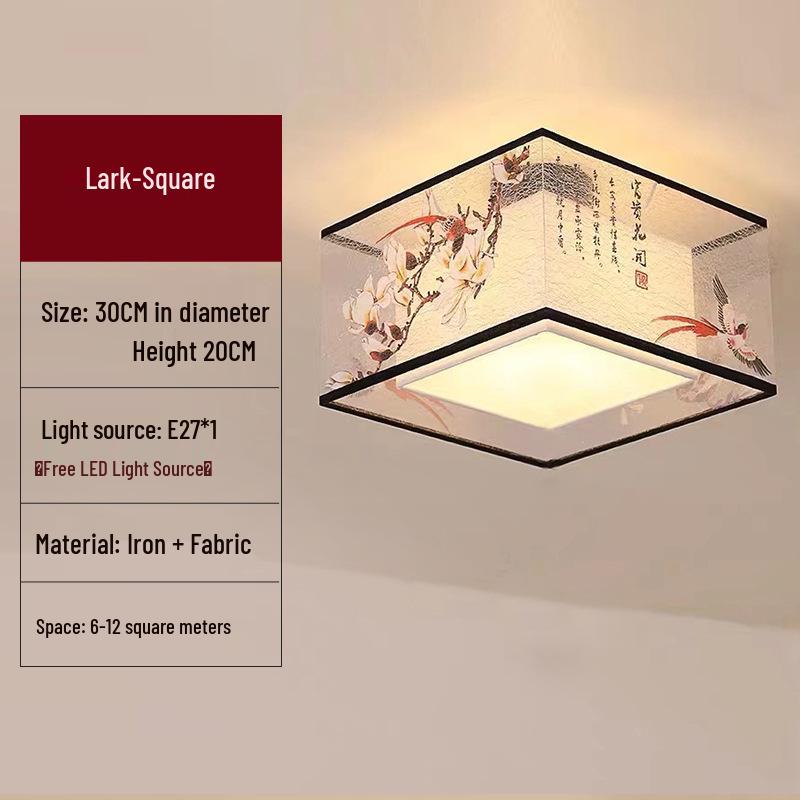 Светодиодный Потолочный Светильник для Балкона, Прихожей или Спальни - Маленький Подвесной Светильник в Новом Китайском Стиле