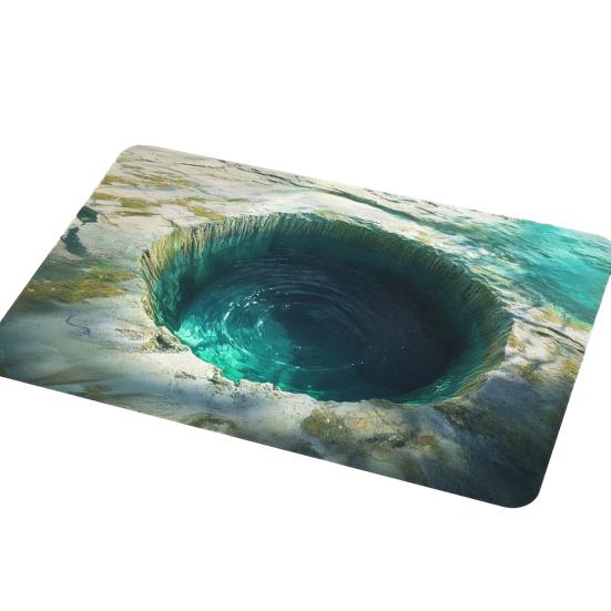 3D Ковер с оптической иллюзией, напольный коврик с реалистичным рисунком ямы, тест и игра