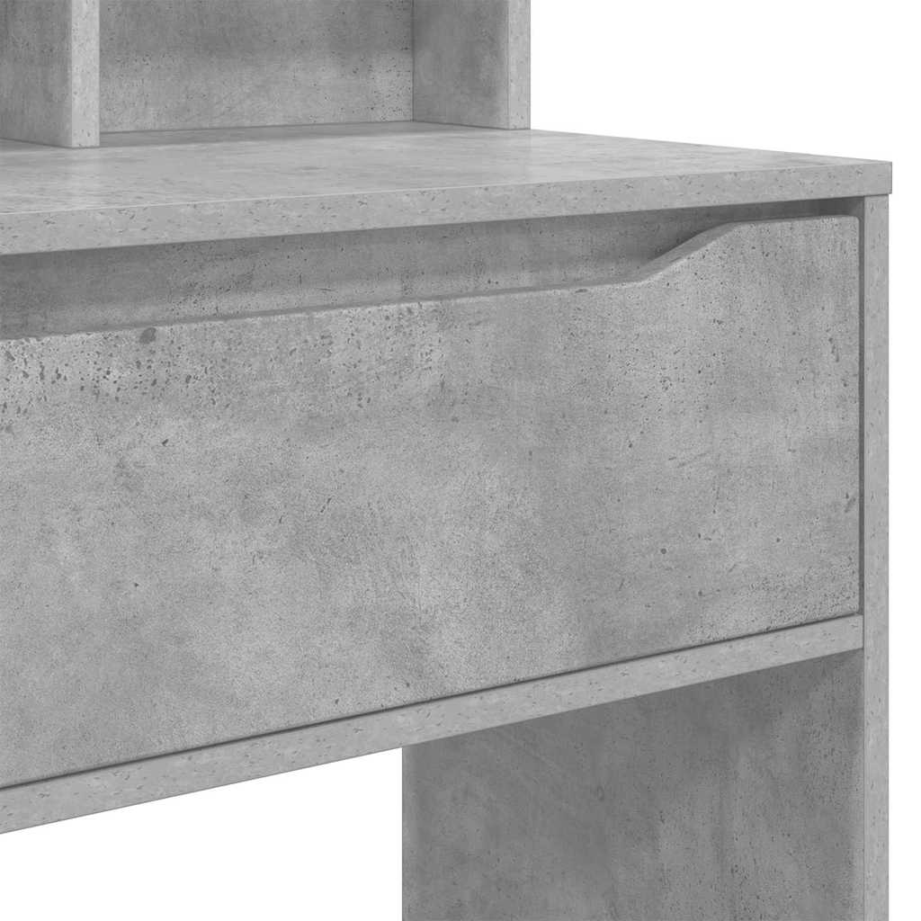 Bedroom Vanity Table Concrete Grey 80 x 39.6 x 135 cm