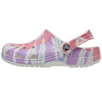 Классические сабо Crocs на плоской подошве, спортивные, разноцветные, синие, унисекс
