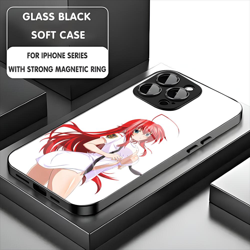 Чехол для телефона High School DxD Hero Для iPhone 17 16 15 14 13 11 12 Pro Max Mini Plus Магнитный стеклянный чехол для телефона