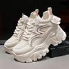 Women'S Chunky Platform Sneakers Summer Breathable Mesh Non-Slip Sports Shoes Women Lace-Up Thick Bottom Vulcanized Shoes