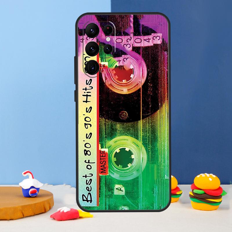 Ретро чехол-кассета 90-х для Samsung Galaxy S25 Ultra S9 S10 S20 S22 S21 FE S23 Plus S24 Ultra