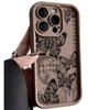 Ретро чехол с бабочками для iPhone 11, 12, 14, 15, 16 Pro Max - Прозрачный и противоударный