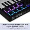 M-VAVE 25-клавишная MIDI-клавиатура Мини-портативная USB-клавиатура MIDI-контроллер с 25 скоростями