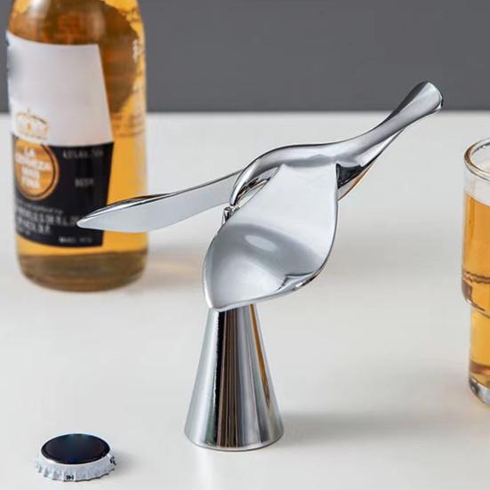 Открывалка для бутылок Tipsy Flying Bird, открывалка для бутылок, скульптурный аксессуар для бара, металлическая открывалка для пива, газировки, сидра для вечеринок, свадеб