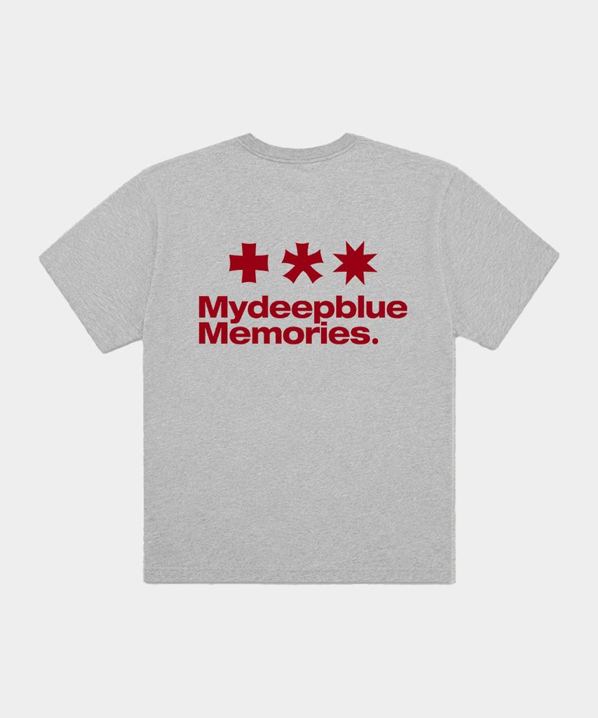 Maidibbeullumemolijeu Mm Символ Логотип Футболки (Серый / Бордовый)