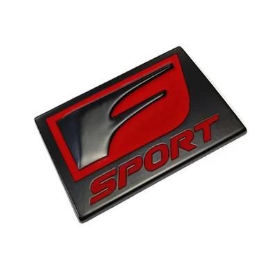 AQXYWER (Маленький магазин) 3D Металл Черный Красный Логотип F SPORT Эмблема FSPORT Шильдик Автомобиль