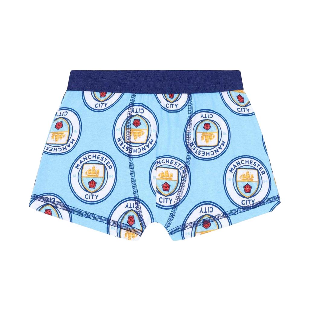 Manchester City FC Boys Crest Top & Shorts Set