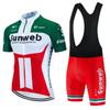 Sunweb Cycling Jersey Set Men Short Sleeve Mountain Bike Performance Wear Breathable Compression Fit