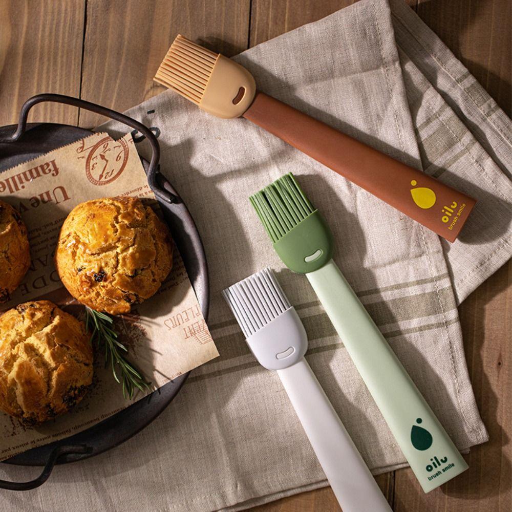 Food Grade Oil Brush Silicone Camping Accessories Durable Kitchen Cooking Tool