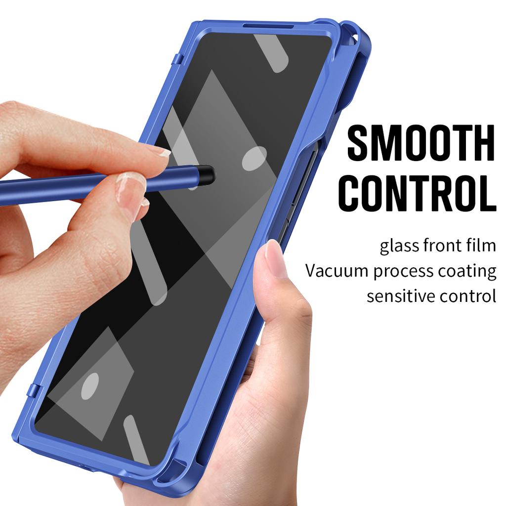 Чехол с полной защитой и встроенной подставкой для Samsung Z Fold 7 6 5 4 с S Pen, защитное закаленное стекло, чехол для защиты шарнира