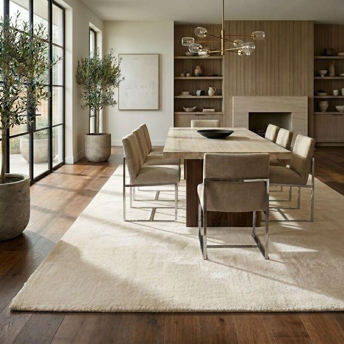 Tapis - THE DECO FACTORY - SIBERIE - Beige - 200x290 cm - Extra-doux