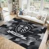 Футбольный дизайн Leeds United Хрустальный бархатный ковер Уютный Не?Нескользящий ковер с принтом для спальни, гостиной, прихожей