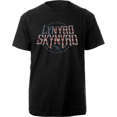 Lynyrd Skynyrd Унисекс футболка из хлопка со звездами и полосами для взрослых