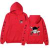 Anime Roronoa Zoro Hoodie, One Piece Pirate Skull Logo Graphic Print Pullover Sweatshirt Long Sleeve Streetwear for Men Women