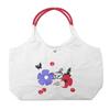 Genuine Tote Bag Eco Bag Large Capacity Large Embroidery Cute Gray [Moomin] [Official Product] Women's RMPK-01 [Novelty Included] [Bonus Included]