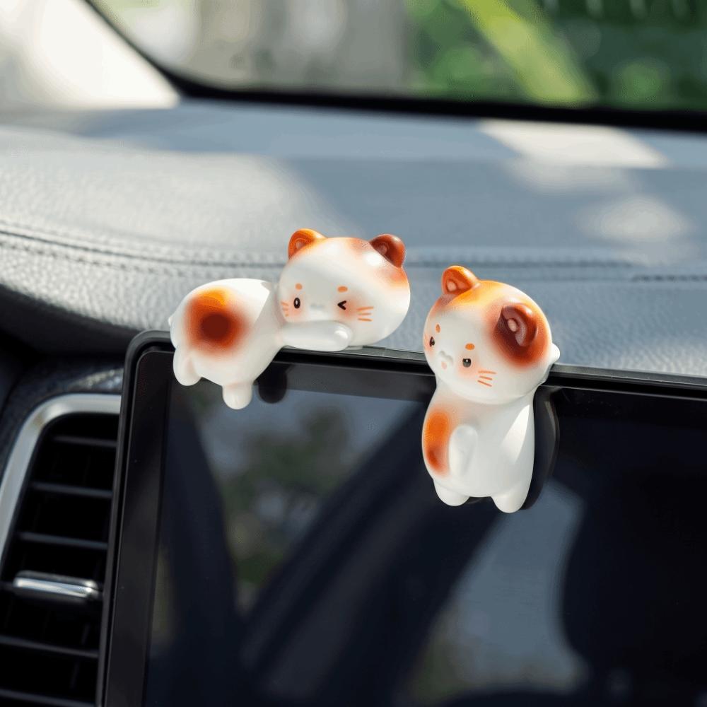 Micro Landscape Cat Figurines Wealth Cat Kitten Statue Mini Cat Ornament Desktop Decoration