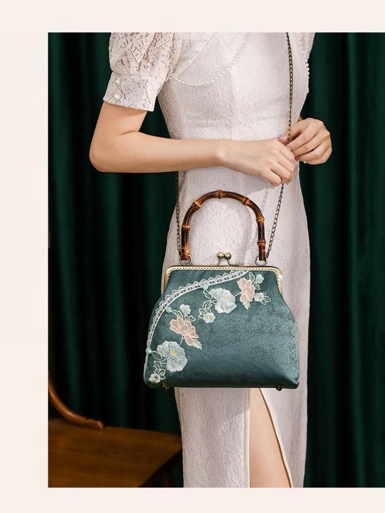 Johnature Изысканно вышитая антикварная сумка Cheongsam, женская элегантная сумка, универсальные винтажные сумки на плечо
