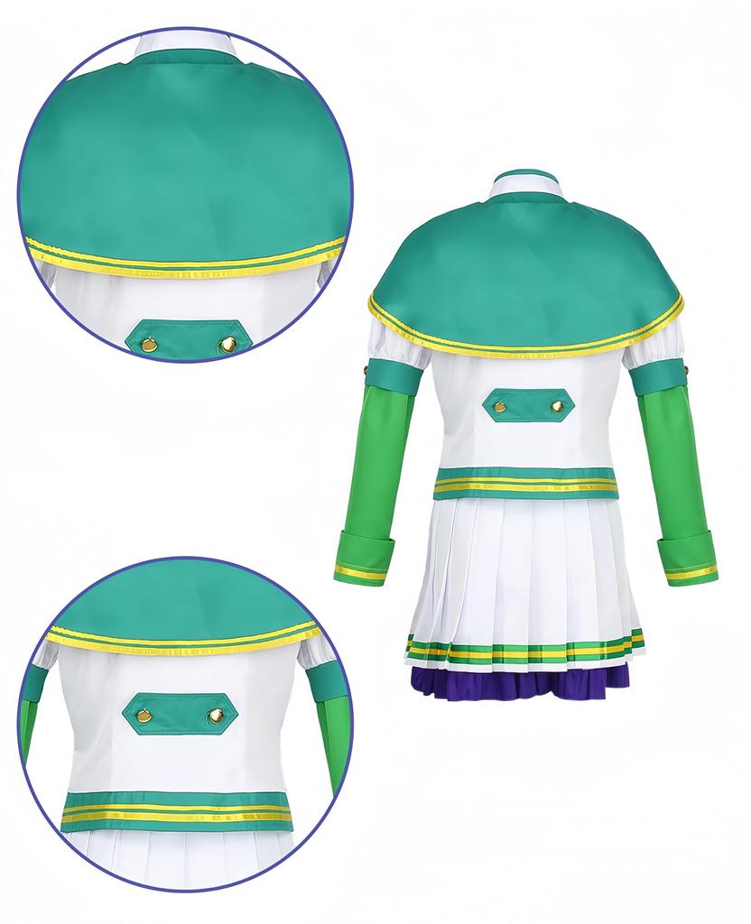Косплей Uma Musume Косплей Silence Suzuka Косплей Silent Innocence Косплей Костюм Uma Musume Косплей Костюм для мероприятий Костюм на Хэллоуин Школьные фестивали