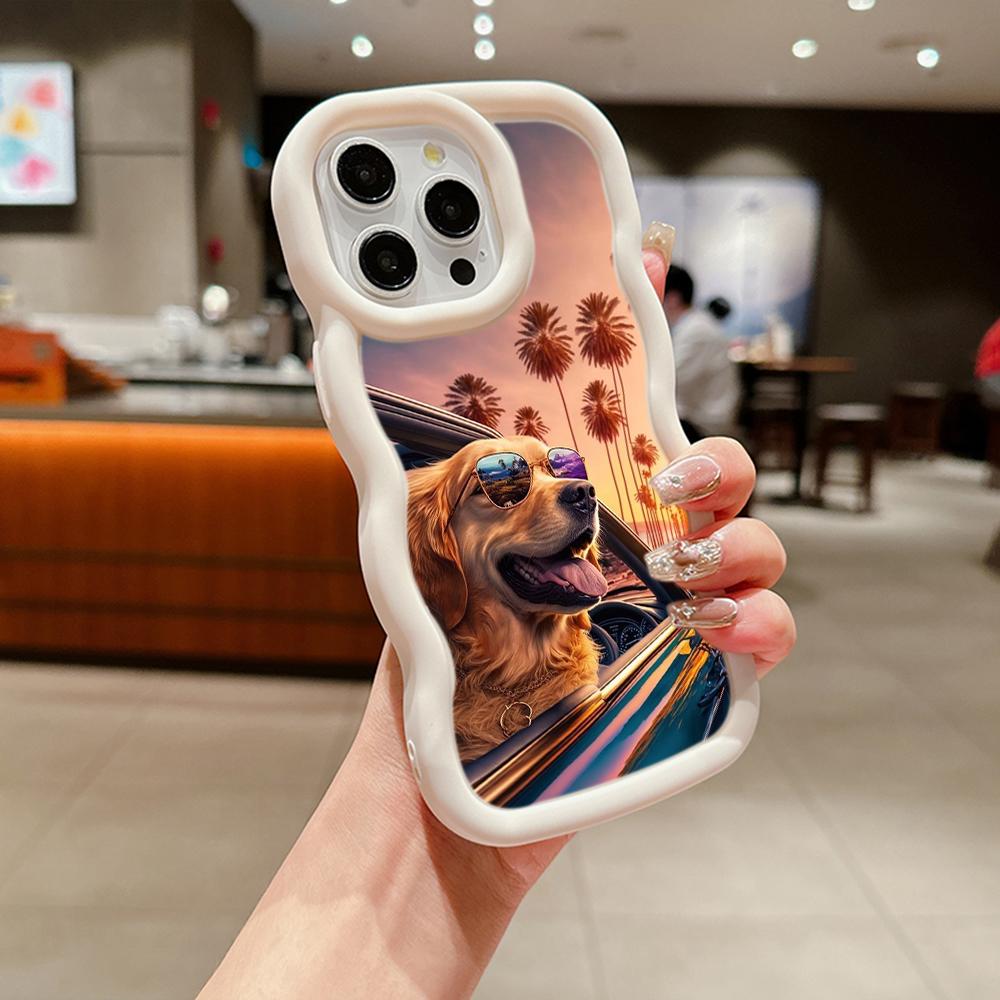 Ae76 Dog Color Doodle Design Art защитные чехлы для телефонов Samsung S24 Plus S23 Ultra A14 A55 A06 Honor X9b Motorola OnePlus Big Wave TPU задняя крышка